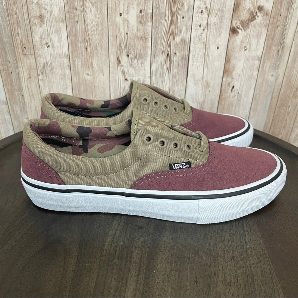 Vans Era Pro “Camo/Rose Taupe” Sneaker Size 9.5 Women